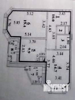 2-к квартира, вторичка, 59м2, 2/17 этаж