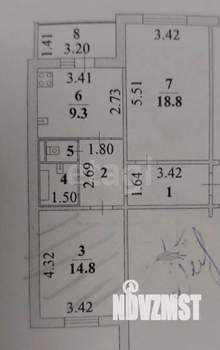 2-к квартира, вторичка, 60м2, 3/10 этаж