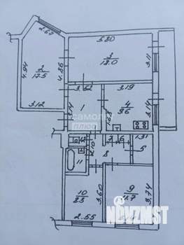 4-к квартира, вторичка, 84м2, 3/9 этаж