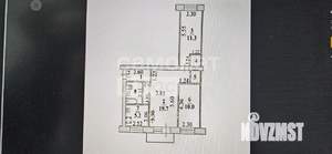 3-к квартира, вторичка, 54м2, 2/5 этаж