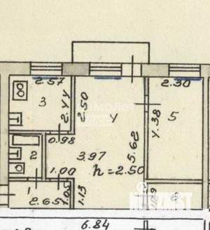 2-к квартира, вторичка, 43м2, 4/5 этаж