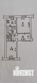 2-к квартира, вторичка, 53м2, 2/3 этаж