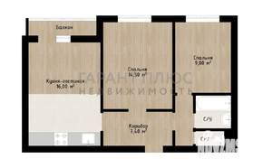 2-к квартира, вторичка, 53м2, 12/20 этаж