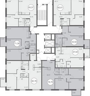 2-к квартира, вторичка, 63м2, 22/25 этаж