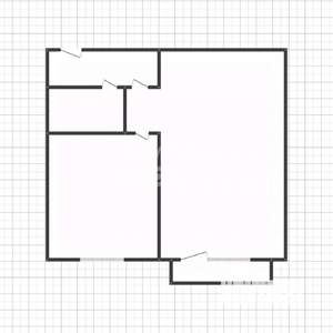 1-к квартира, вторичка, 32м2, 2/5 этаж