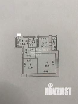 2-к квартира, вторичка, 56м2, 3/16 этаж