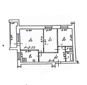 3-к квартира, вторичка, 64м2, 5/9 этаж