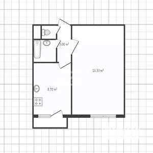 1-к квартира, вторичка, 36м2, 10/10 этаж