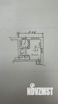 1-к квартира, вторичка, 31м2, 1/4 этаж