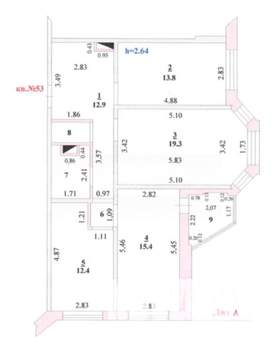 3-к квартира, вторичка, 80м2, 10/17 этаж
