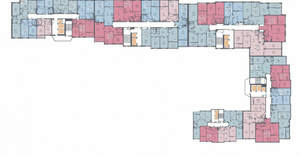 1-к квартира, вторичка, 53м2, 6/23 этаж