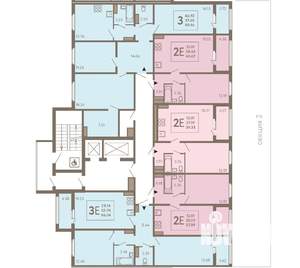 3-к квартира, сданный дом, 89м2, 18/18 этаж