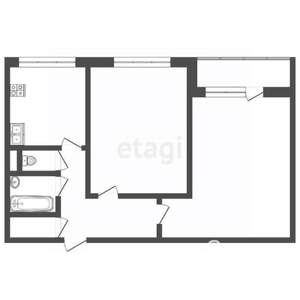 2-к квартира, вторичка, 42м2, 2/5 этаж