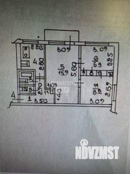 3-к квартира, вторичка, 47м2, 5/5 этаж