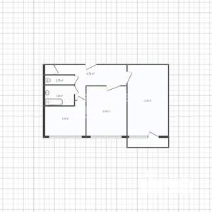 2-к квартира, вторичка, 45м2, 4/5 этаж