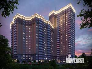 3-к квартира, строящийся дом, 67м2, 22/25 этаж