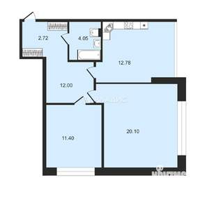 2-к квартира, вторичка, 57м2, 11/19 этаж