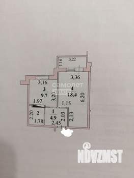 1-к квартира, вторичка, 41м2, 8/10 этаж