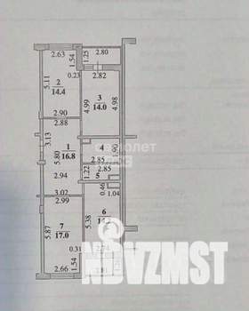 3-к квартира, вторичка, 91м2, 10/23 этаж