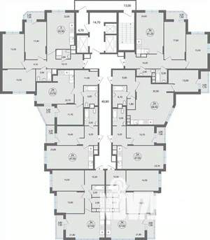 2-к квартира, строящийся дом, 54м2, 6/25 этаж