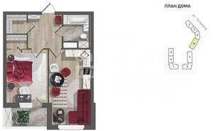 2-к квартира, вторичка, 50м2, 18/19 этаж