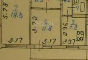 2-к квартира, вторичка, 50м2, 7/9 этаж