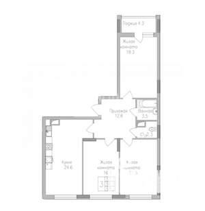 4-к квартира, вторичка, 98м2, 9/17 этаж