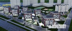2-к квартира, строящийся дом, 54м2, 5/5 этаж