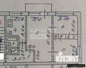 3-к квартира, вторичка, 48м2, 2/5 этаж