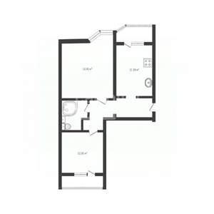 2-к квартира, вторичка, 58м2, 3/10 этаж