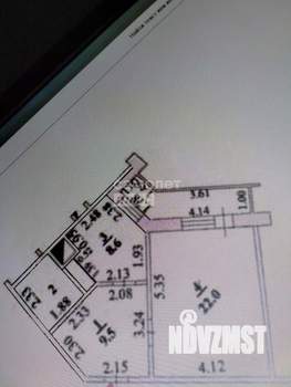 1-к квартира, вторичка, 50м2, 8/17 этаж