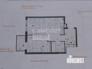 1-к квартира, вторичка, 46м2, 6/25 этаж