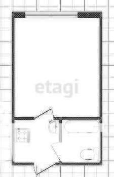 1-к квартира, вторичка, 18м2, 2/5 этаж