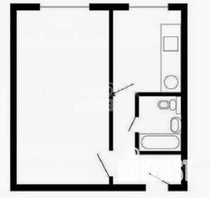 1-к квартира, вторичка, 44м2, 1/10 этаж