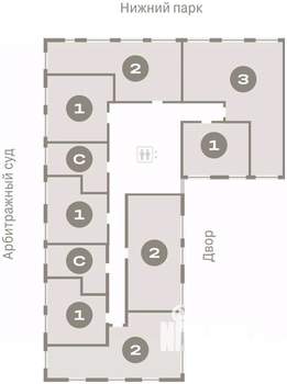 1-к квартира, вторичка, 35м2, 7/25 этаж