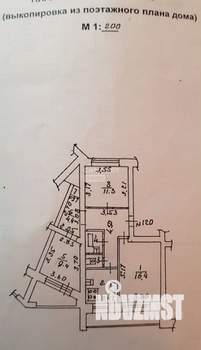 3-к квартира, вторичка, 61м2, 1/5 этаж