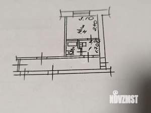 Студия квартира, вторичка, 14м2, 5/5 этаж