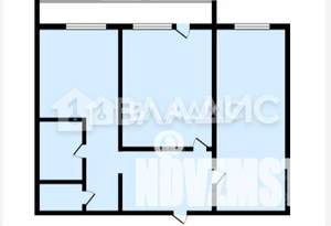 2-к квартира, вторичка, 51м2, 7/9 этаж
