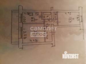 2-к квартира, вторичка, 48м2, 2/3 этаж