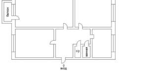 3-к квартира, вторичка, 57м2, 3/4 этаж