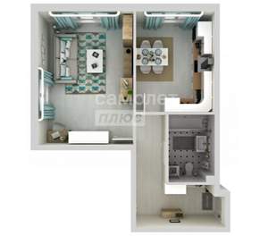 1-к квартира, вторичка, 44м2, 5/21 этаж
