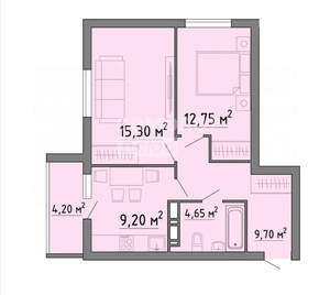 2-к квартира, вторичка, 56м2, 5/19 этаж
