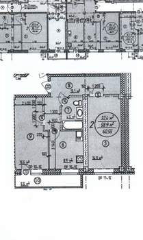 2-к квартира, вторичка, 61м2, 13/13 этаж