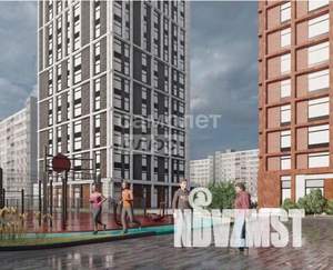 2-к квартира, строящийся дом, 61м2, 17/25 этаж