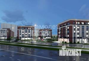 1-к квартира, строящийся дом, 34м2, 2/10 этаж