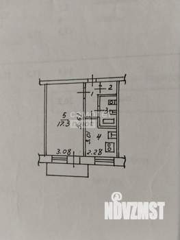 1-к квартира, вторичка, 30м2, 4/5 этаж