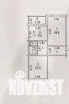 2-к квартира, вторичка, 57м2, 10/10 этаж