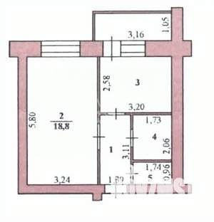 1-к квартира, вторичка, 37м2, 2/10 этаж