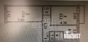 2-к квартира, вторичка, 44м2, 2/5 этаж