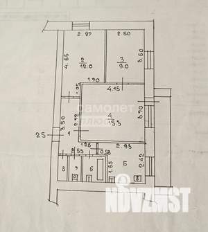 3-к квартира, вторичка, 55м2, 7/9 этаж